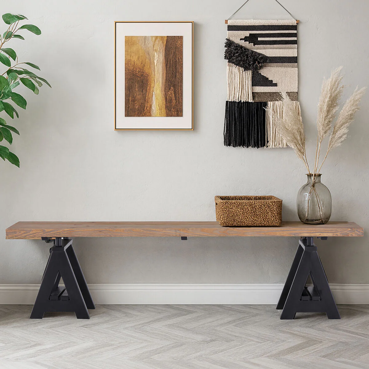 Hampstead Pine Wood Bench