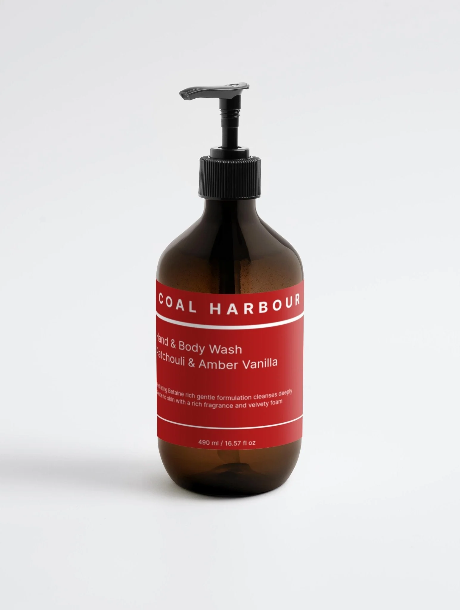 Hand & Body Wash - Patchouli & Amber Vanilla 490ml - Image 2
