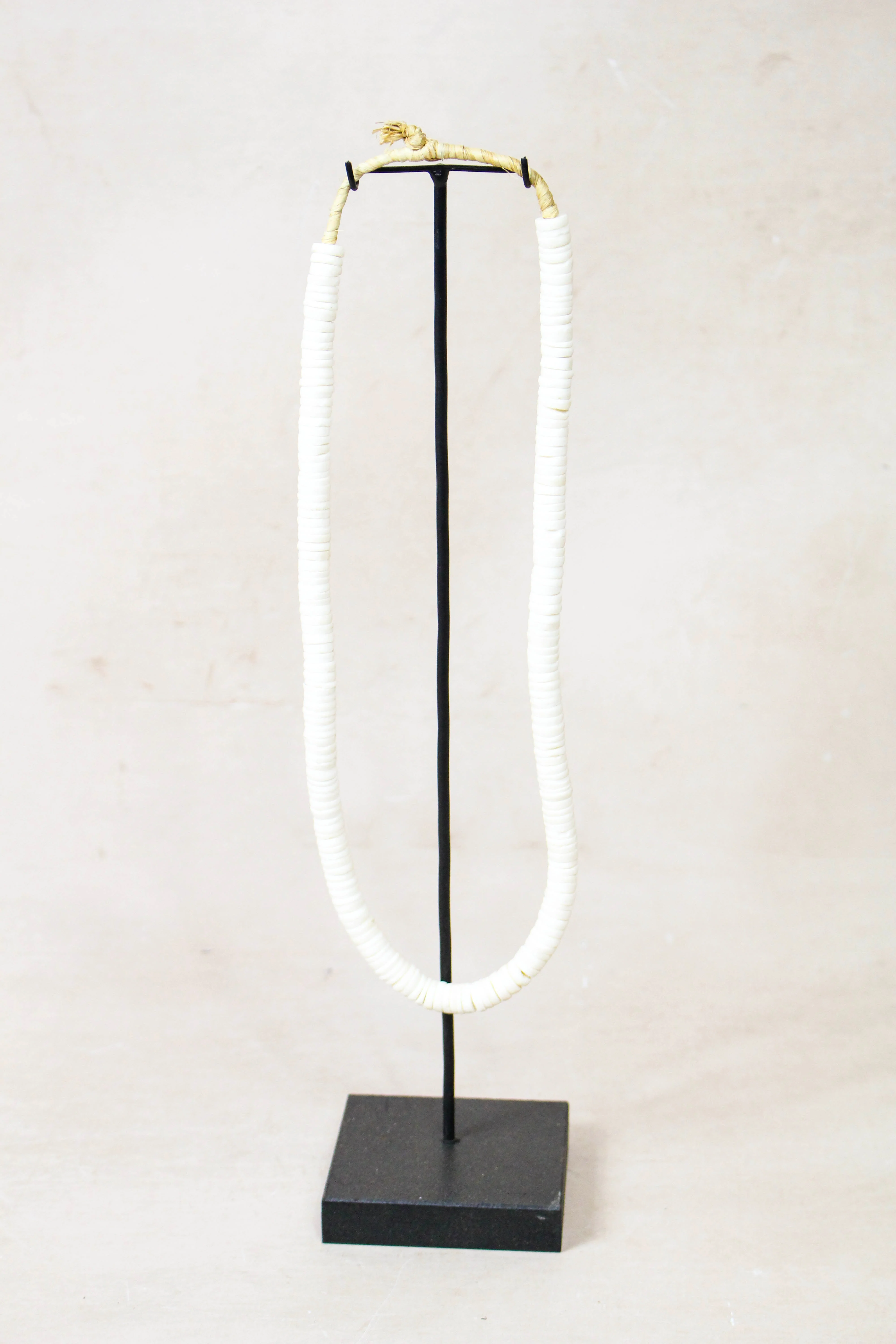 Handcrafted Ostrich Eggshell Heishi Necklace - 217.1