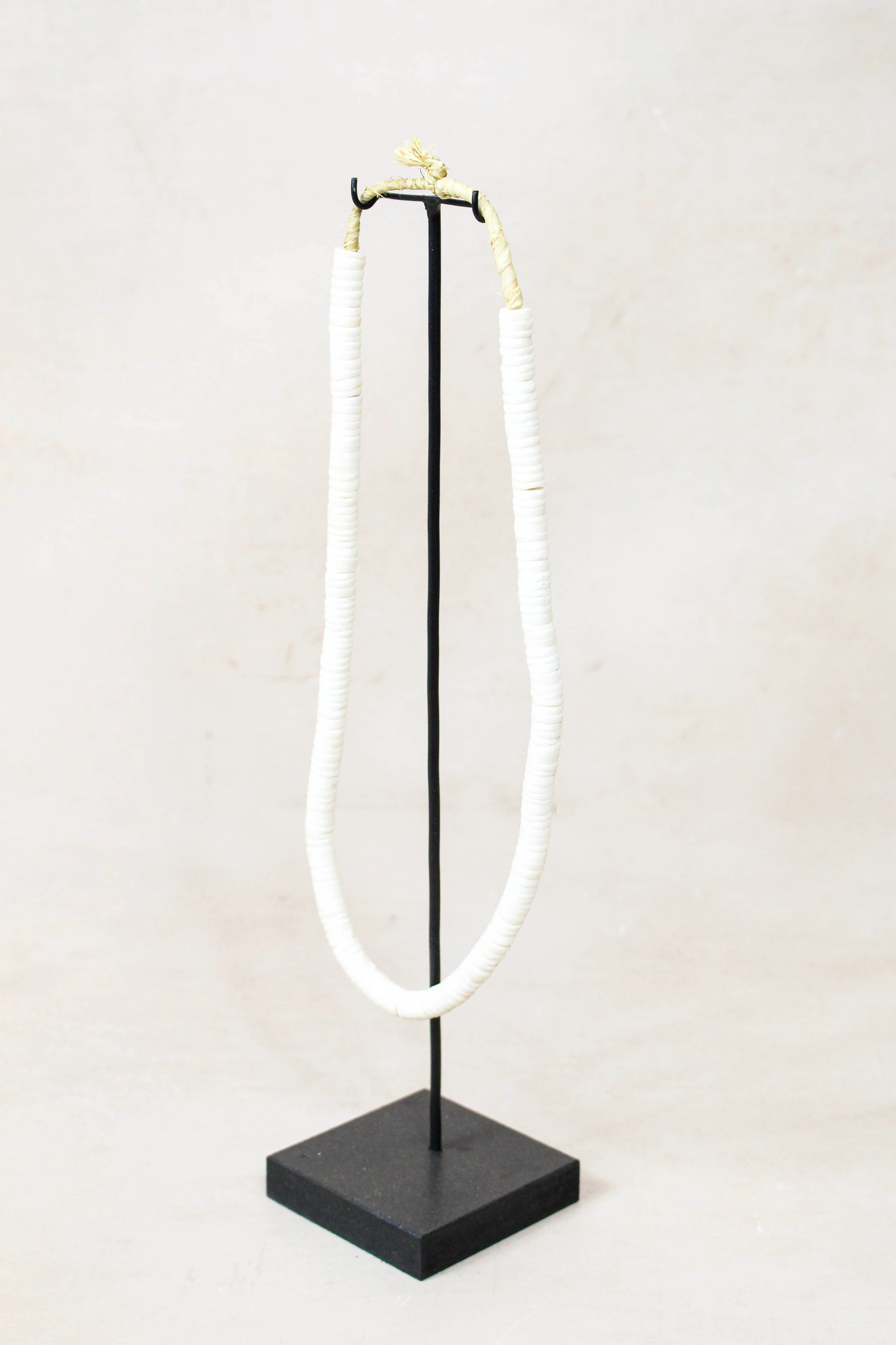 Handcrafted Ostrich Eggshell Heishi Necklace - 217.2 - Image 2