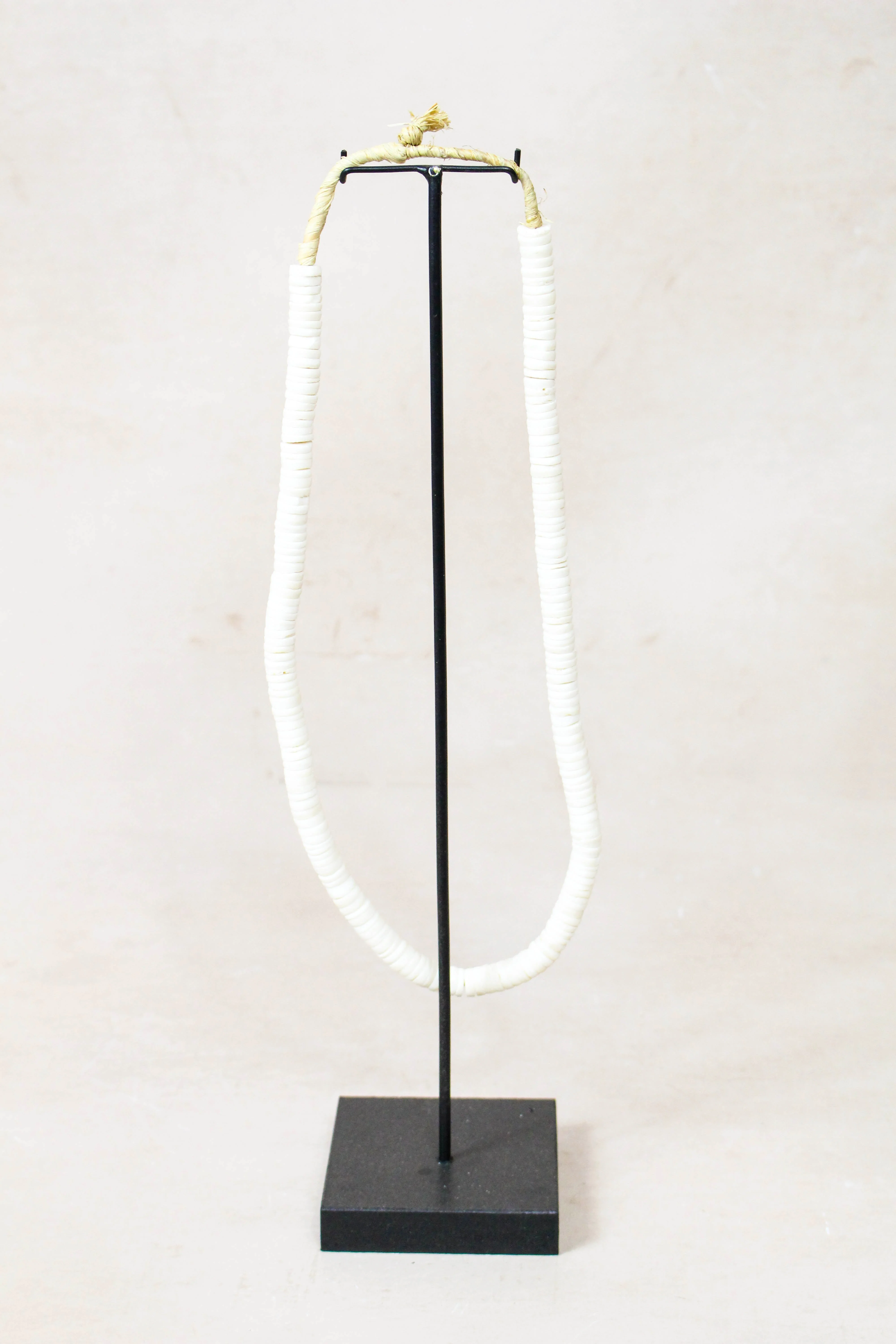 Handcrafted Ostrich Eggshell Heishi Necklace - 217.2 - Image 3