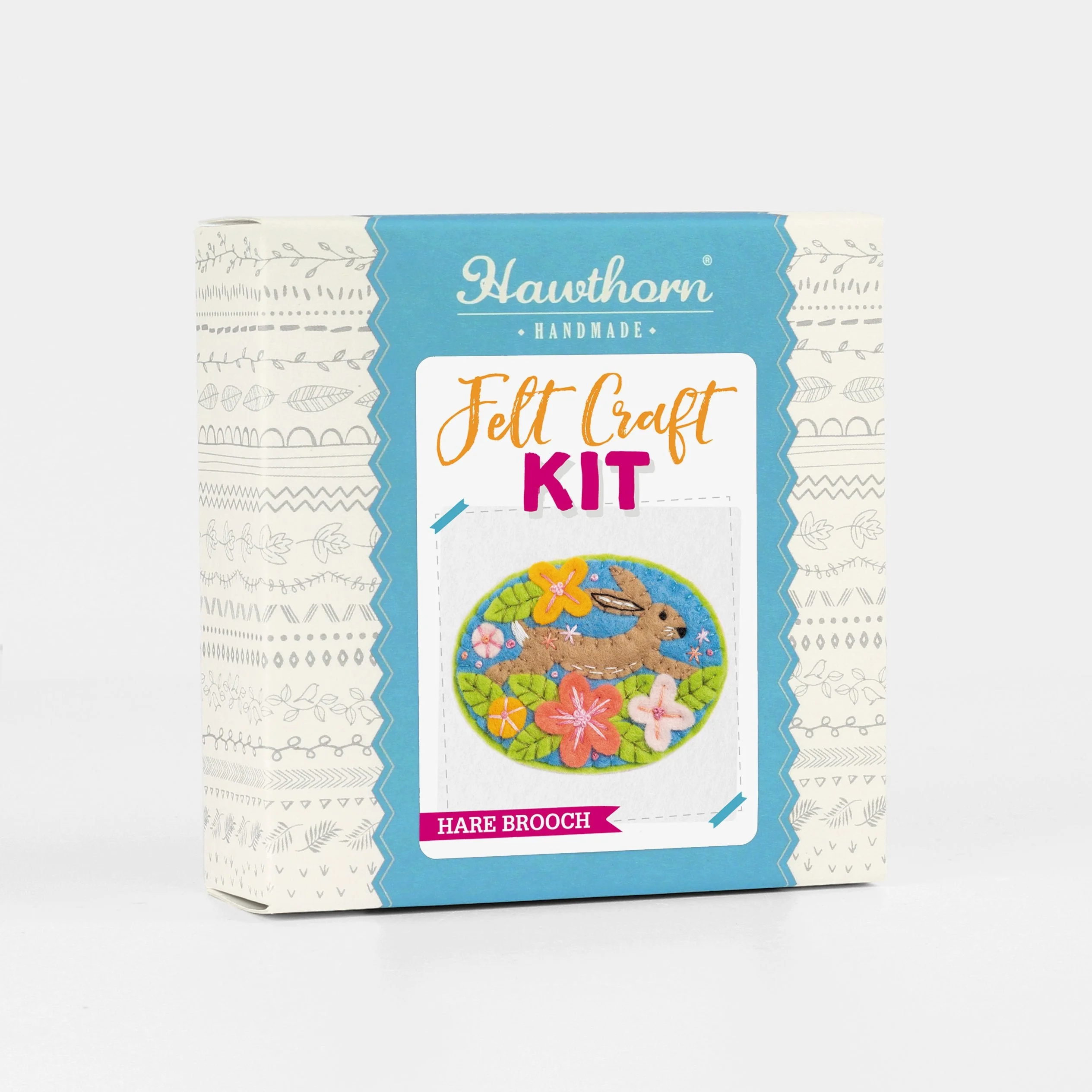 Hare Felt Craft Brooch Kit for Beginners - Image 2