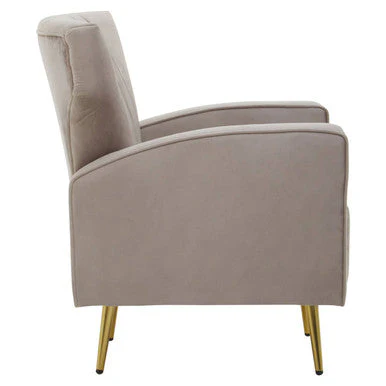 Hayley Mink Velvet Armchair - Image 3