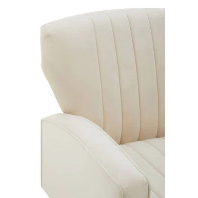 Hayley Natural Velvet Armchair - Image 5