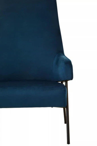 Henia Blue Velvet Chair - Image 5