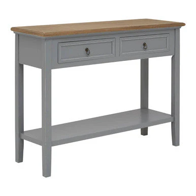 Henley Antique Grey Console Table - Image 3