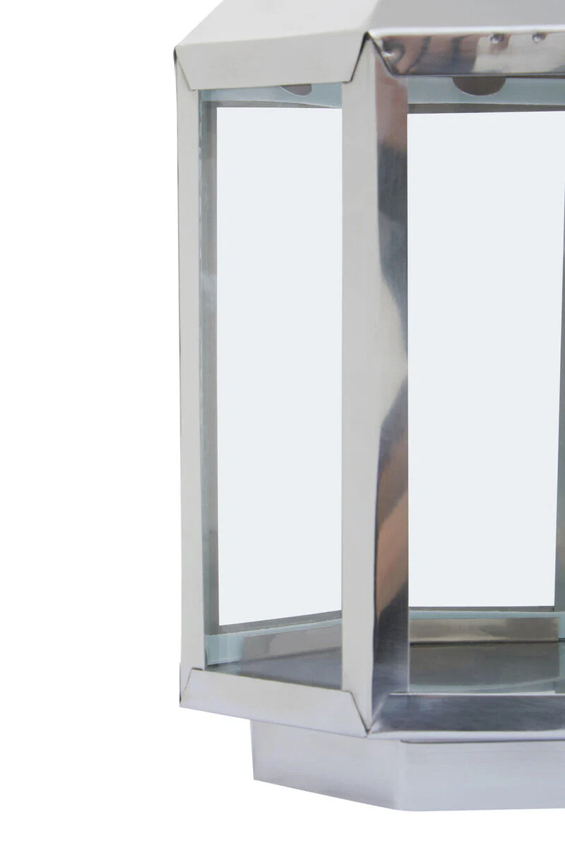 Herber Small Silver Steel Lantern - Image 6
