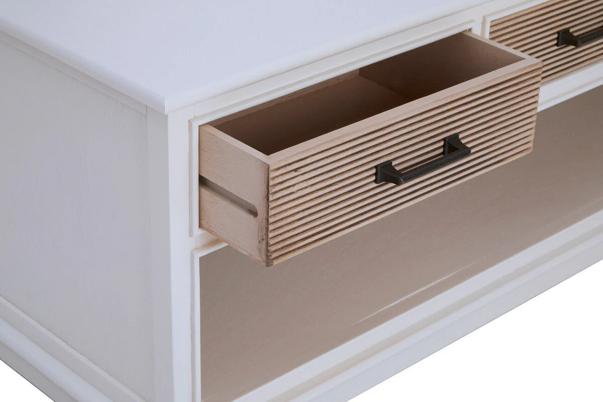 Heritage 3 Drawer White Cabinet - Image 10
