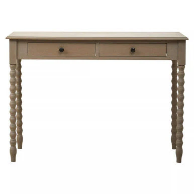 Heritage Two Drawer Desk with Natural Wash - Image 2