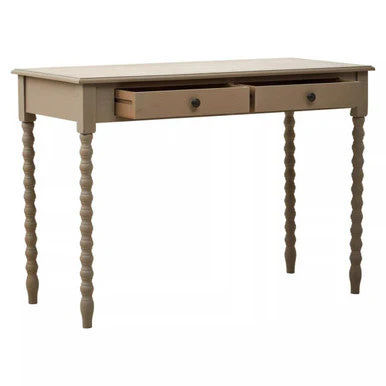 Heritage Two Drawer Desk with Natural Wash - Image 4