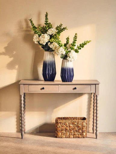 Heritage Two Drawer Desk with Natural Wash - Image 7