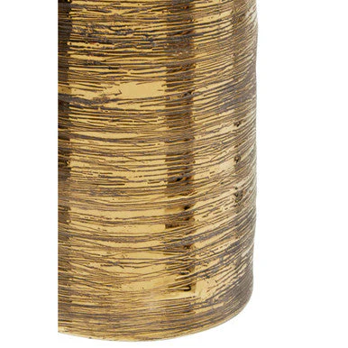 Hermosa Gold Large Ceramic Bottle Vase - Image 4