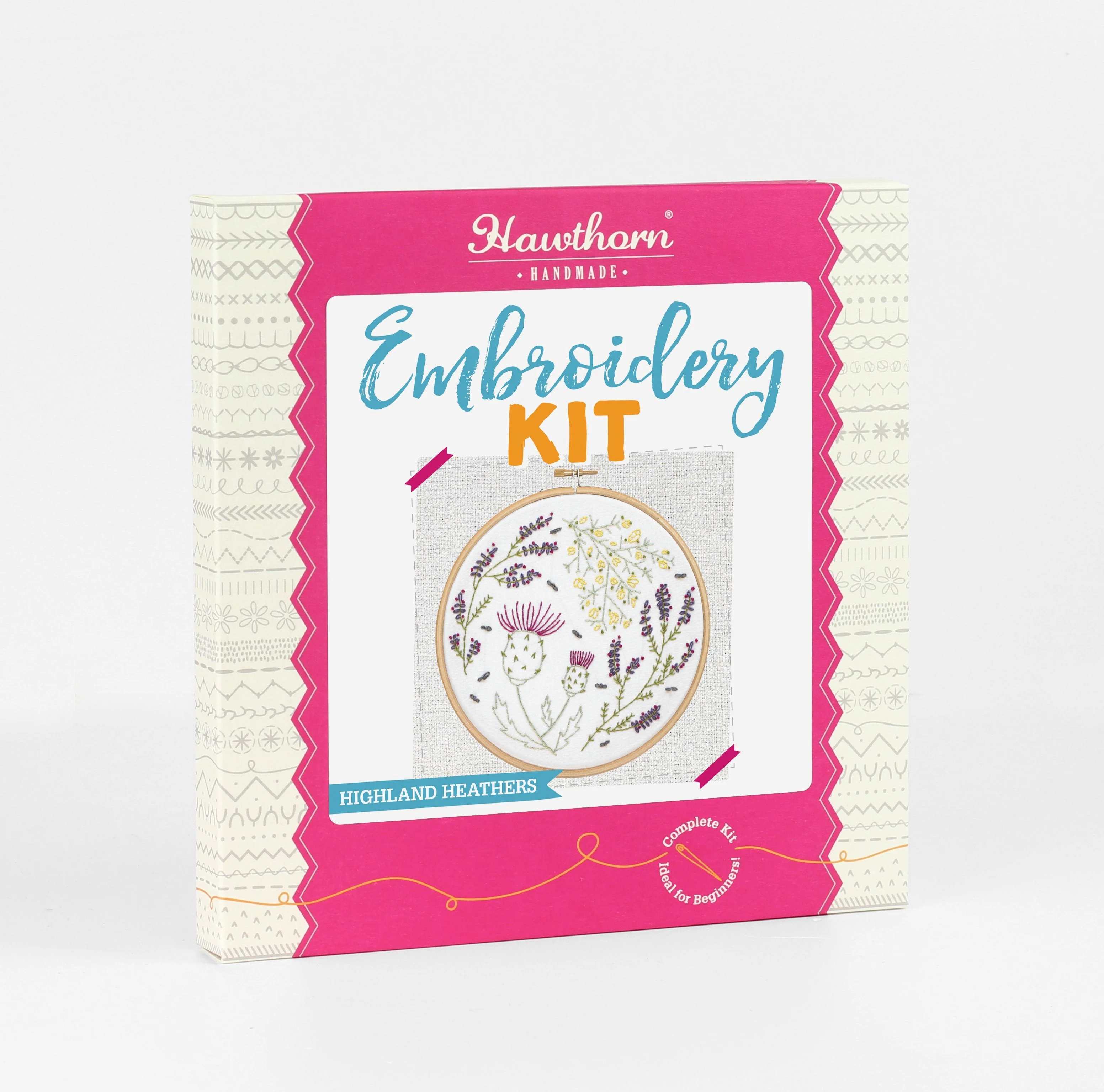 'Highland Heathers' Scottish Embroidery Kit for Beginners - Image 2