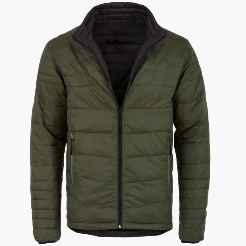 Highlander Reversible Down Jacket, Black and Olive (Various sizes) - Image 3
