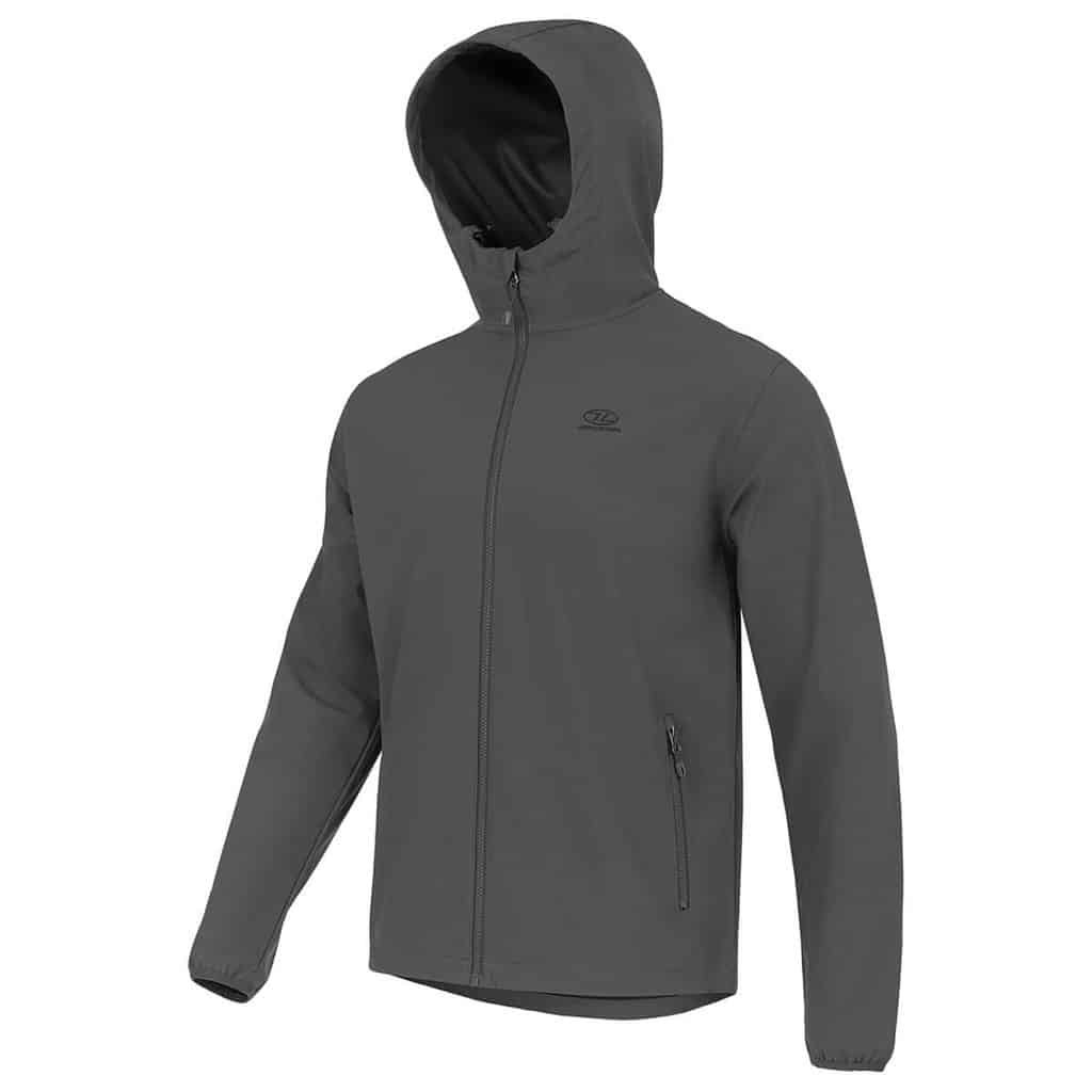 Highlander Shield Water Repellent Jacket (Grey / Black / Blue) - Image 4