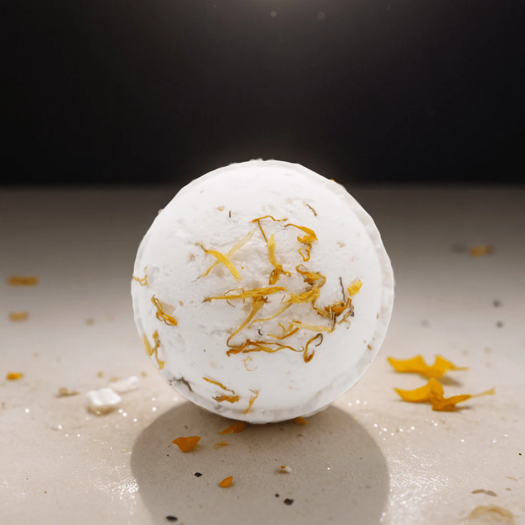Himalayan Salt Bath Bomb - Energise with Lemon, Ginger, Orange & Avocado Oil - Image 2