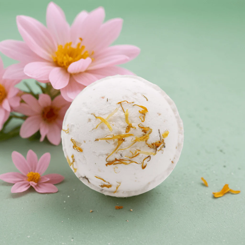 Himalayan Salt Bath Bomb - Energise with Lemon, Ginger, Orange & Avocado Oil - Image 8