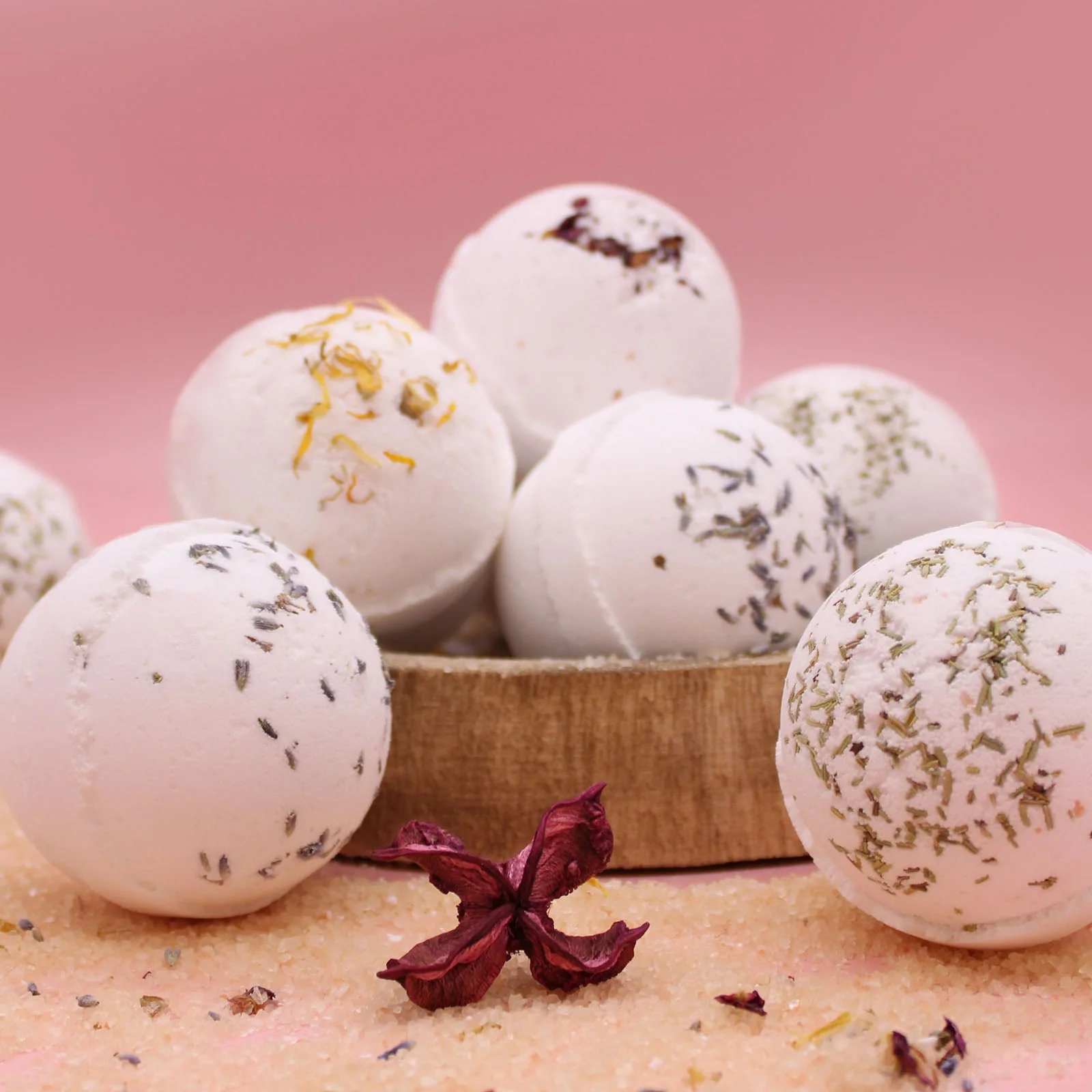 Himalayan Salt Bath Bomb - Skin Revive with Geranium & Grapefruit Vitamin E Oil - Image 4