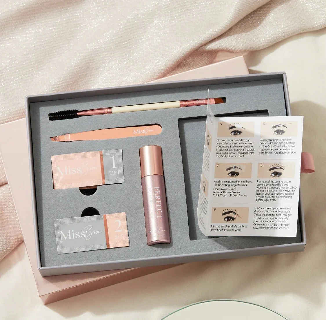 Home Brow Lamination Gift Set with Tools and Brow Care Serum - Miss Brow Kit - Image 2
