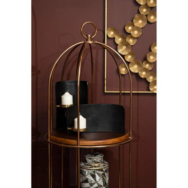 Horizon 3 Tier Small Cage Design Shelf Unit - Image 3