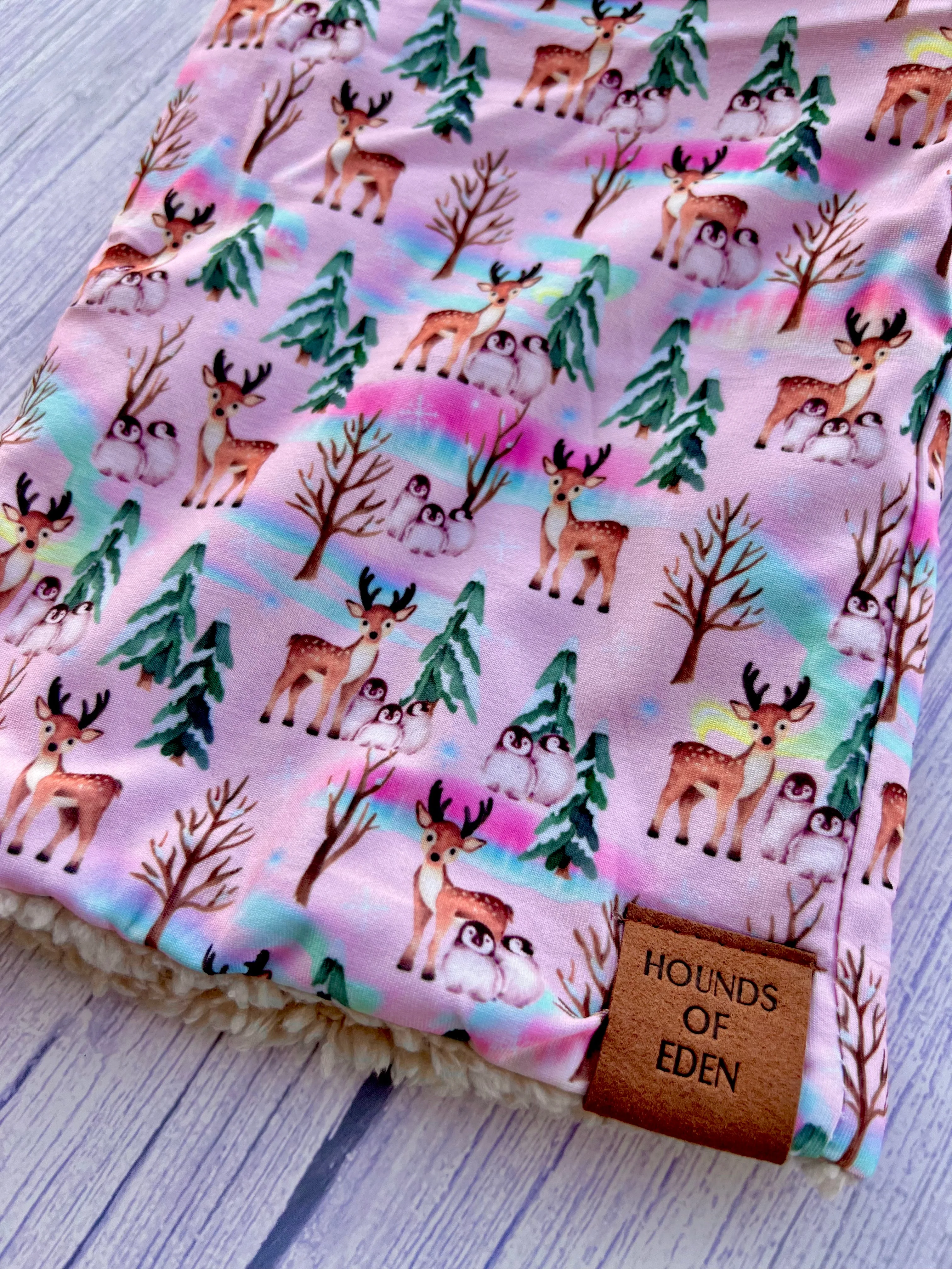 Aurora Nights - Pink Penguin Dog Snood - Image 3
