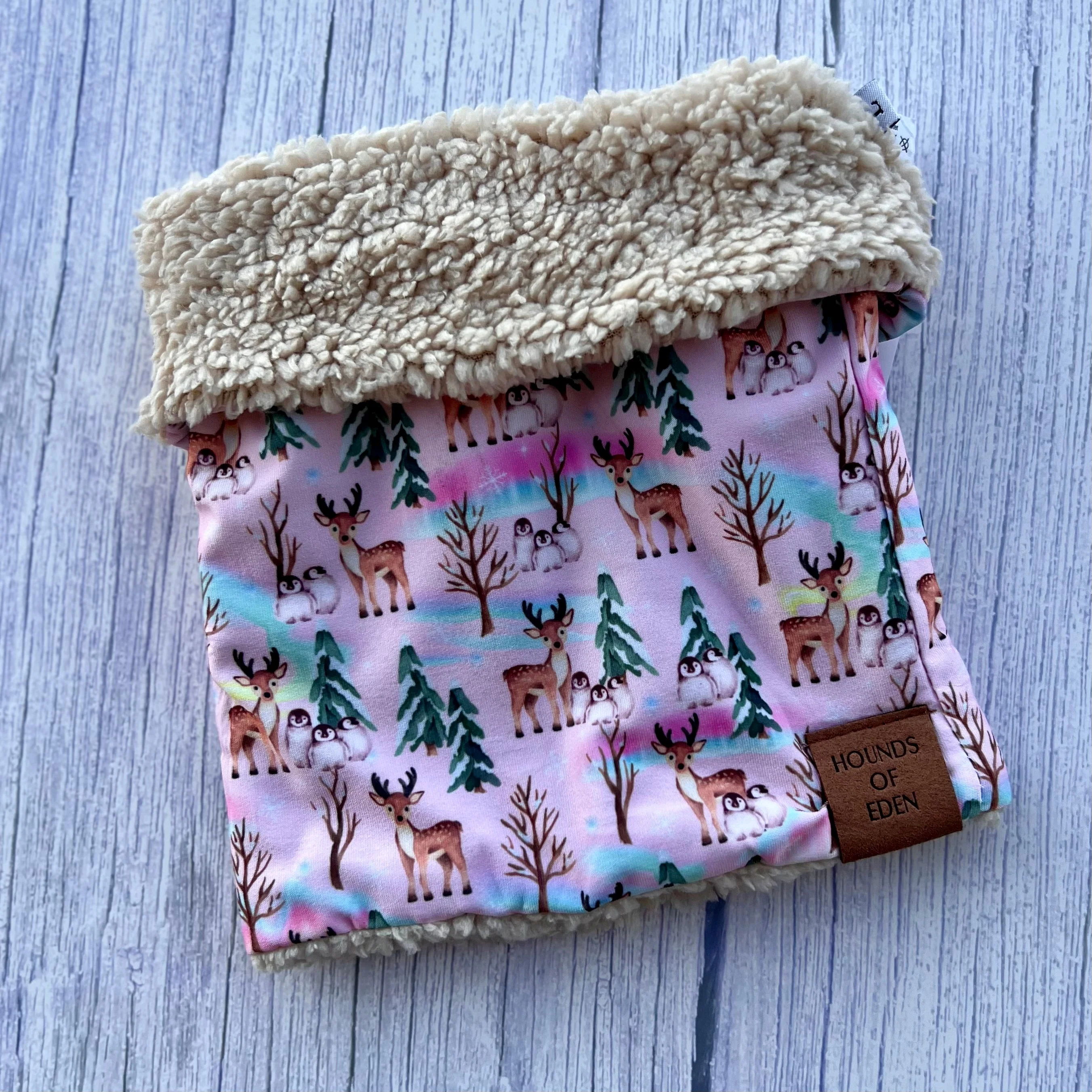 Aurora Nights - Pink Penguin Dog Snood - Image 4