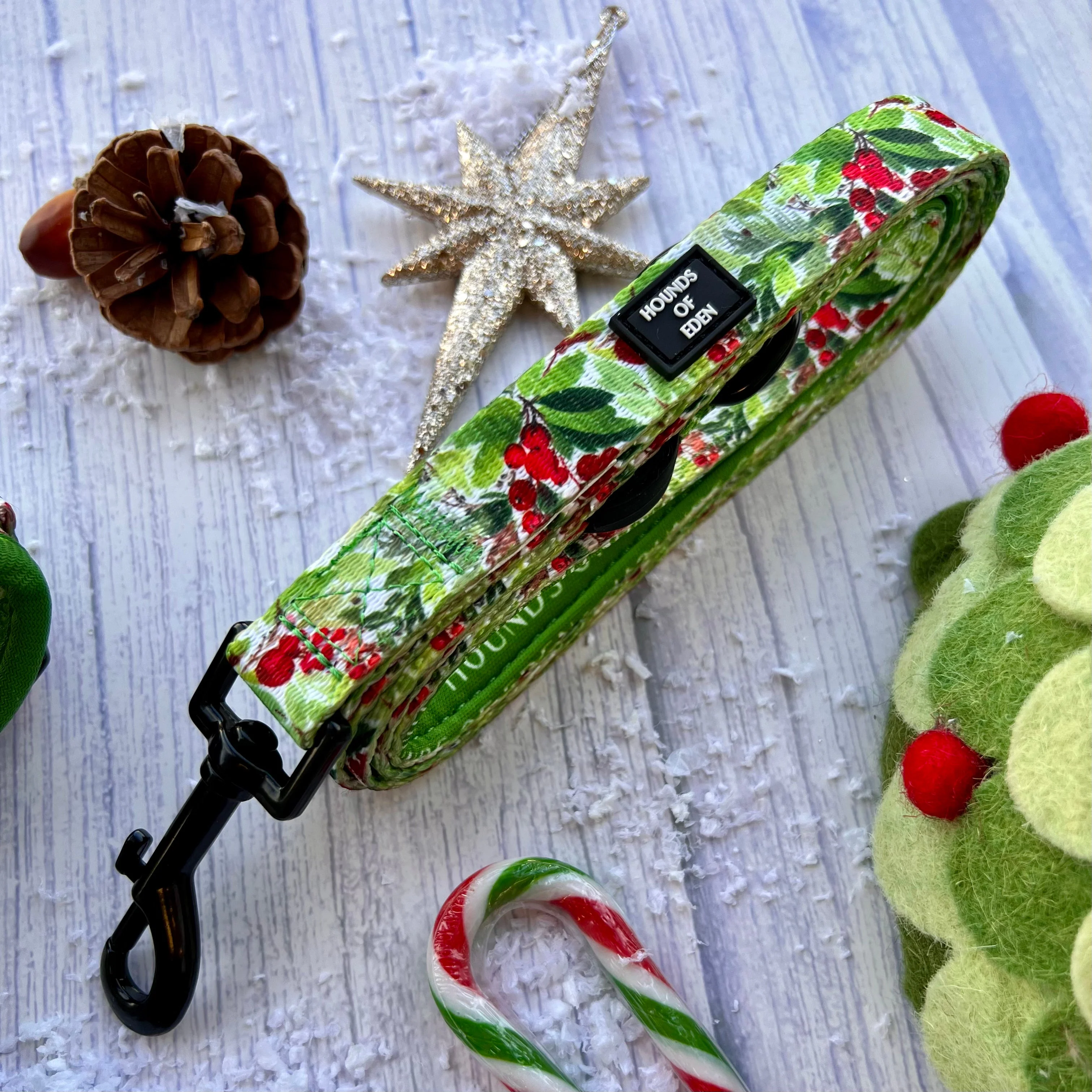 Winter Spruce & Berries Design Poop Bag Holder - Image 11