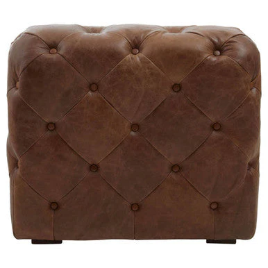 Brown Leather Modern Chesterfield Modular Sofas Chair, Hoxton - Image 4