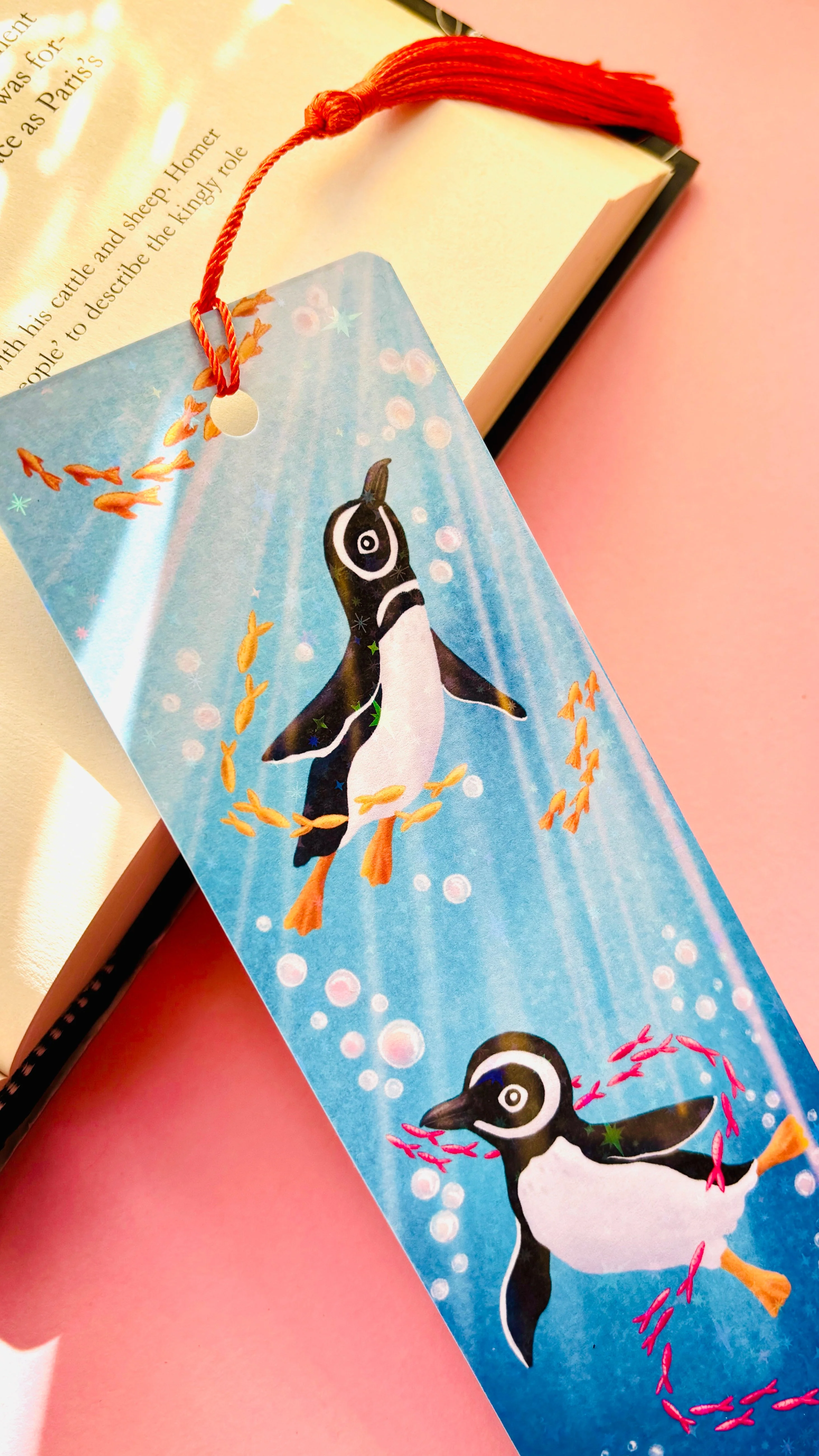 Humboldt Penguin Bookmark – Handmade Penguin Gift - Image 2