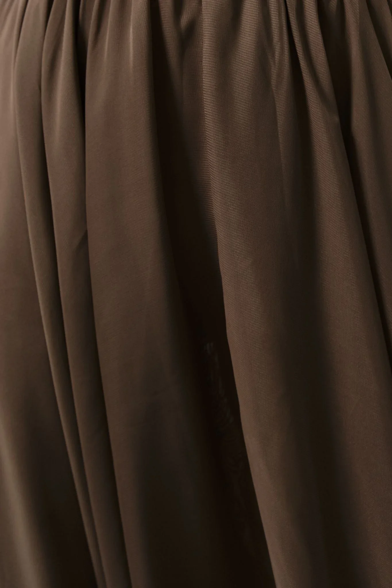 Huxley Jersey & Georgette Midi Dress - Mole - Image 5