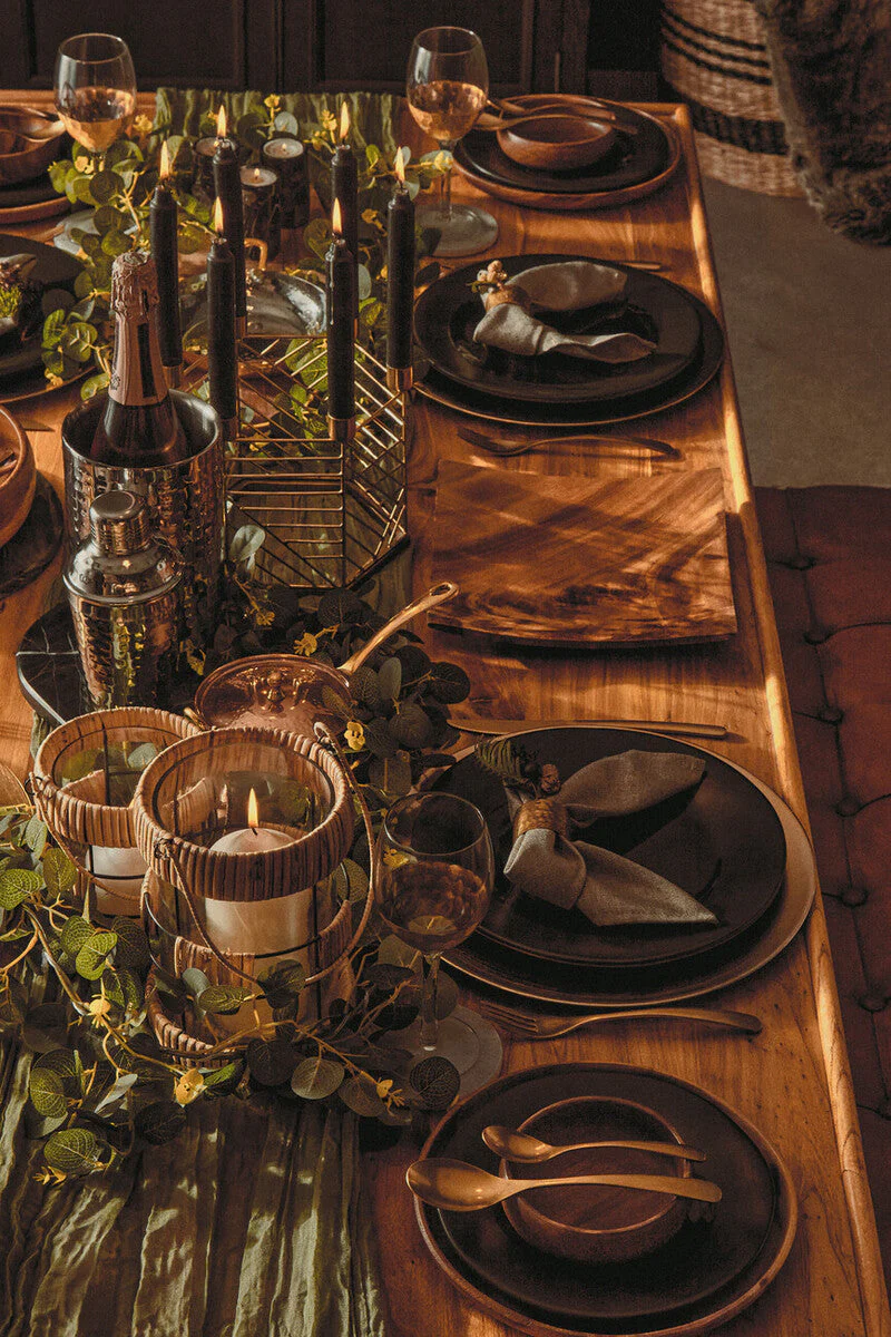 Hygge Black Stoneware Dinner Plate - Image 21