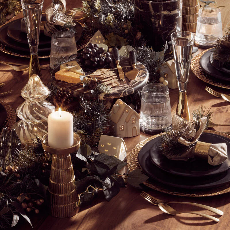 Hygge Black Stoneware Dinner Plate - Image 3