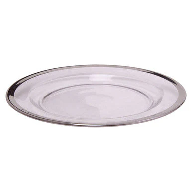 Ida Glass Side Plate With Silver Rim - Image 5