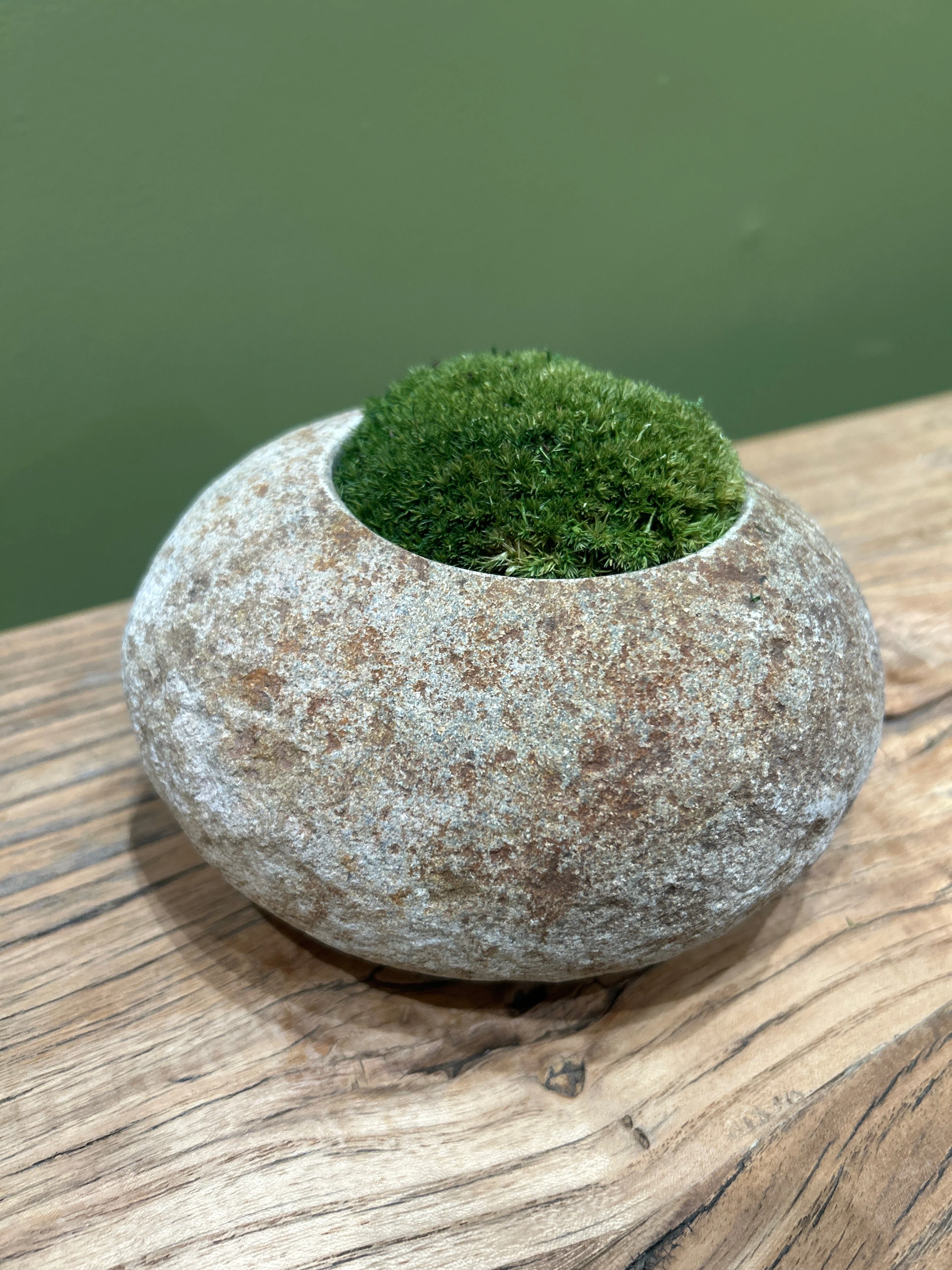 Indo Riverstone planted with Preserved Moss FR70 - Image 2