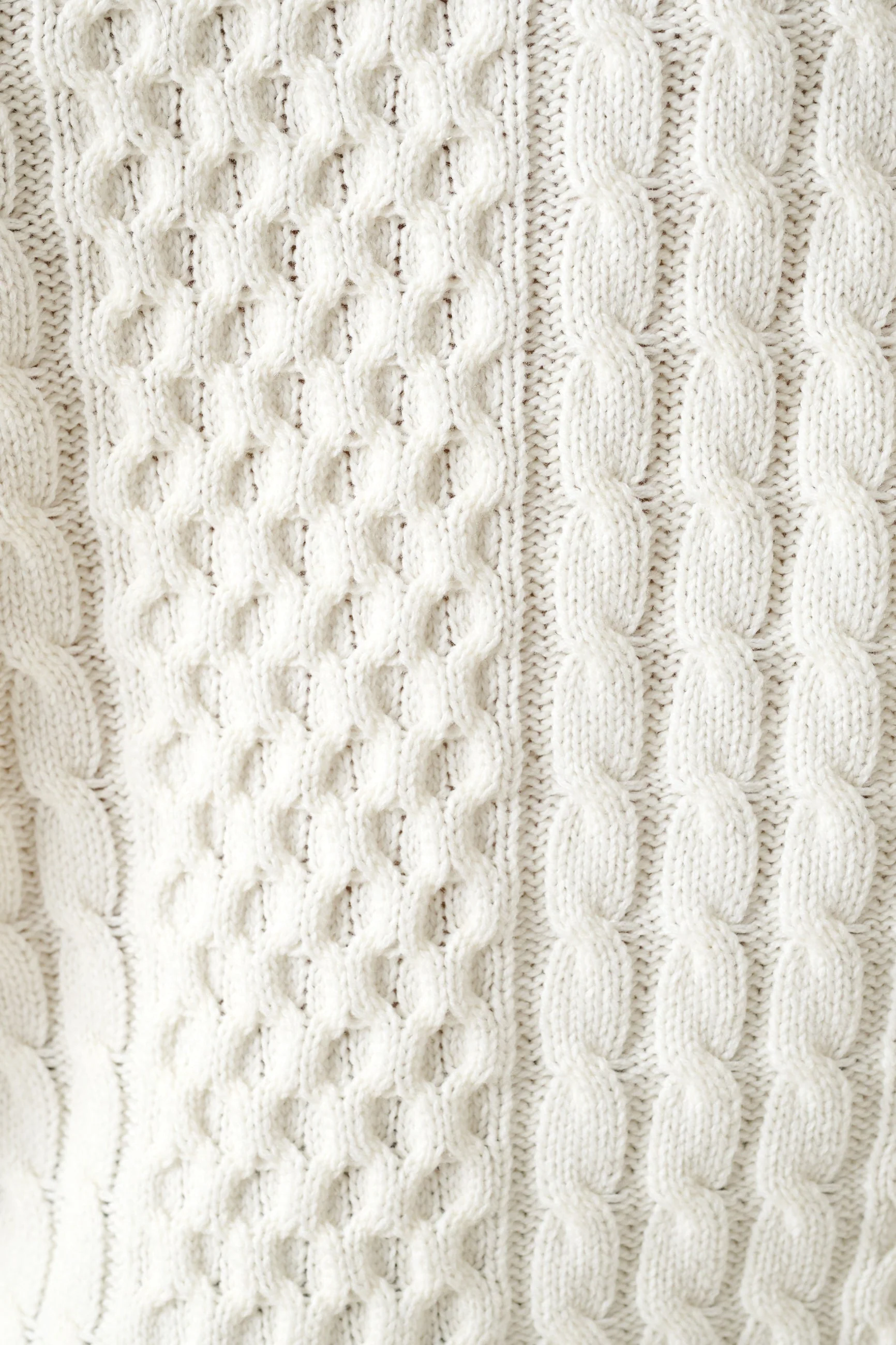 Jamie Cable Collar Jumper - Off White - Image 6