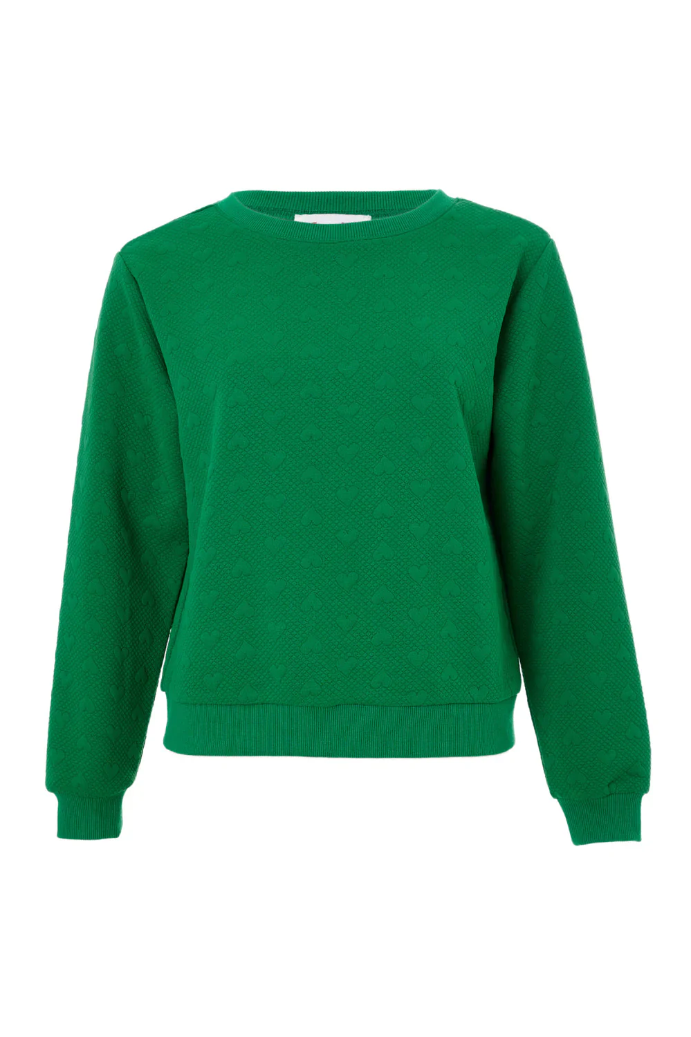 Jan Heartfelt Quilted Sweatshirt - Green - Image 5