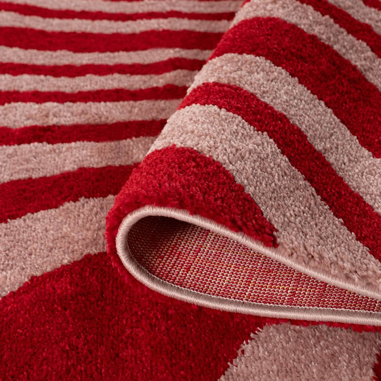 Joli Striped Red & Pink Rug - Image 4