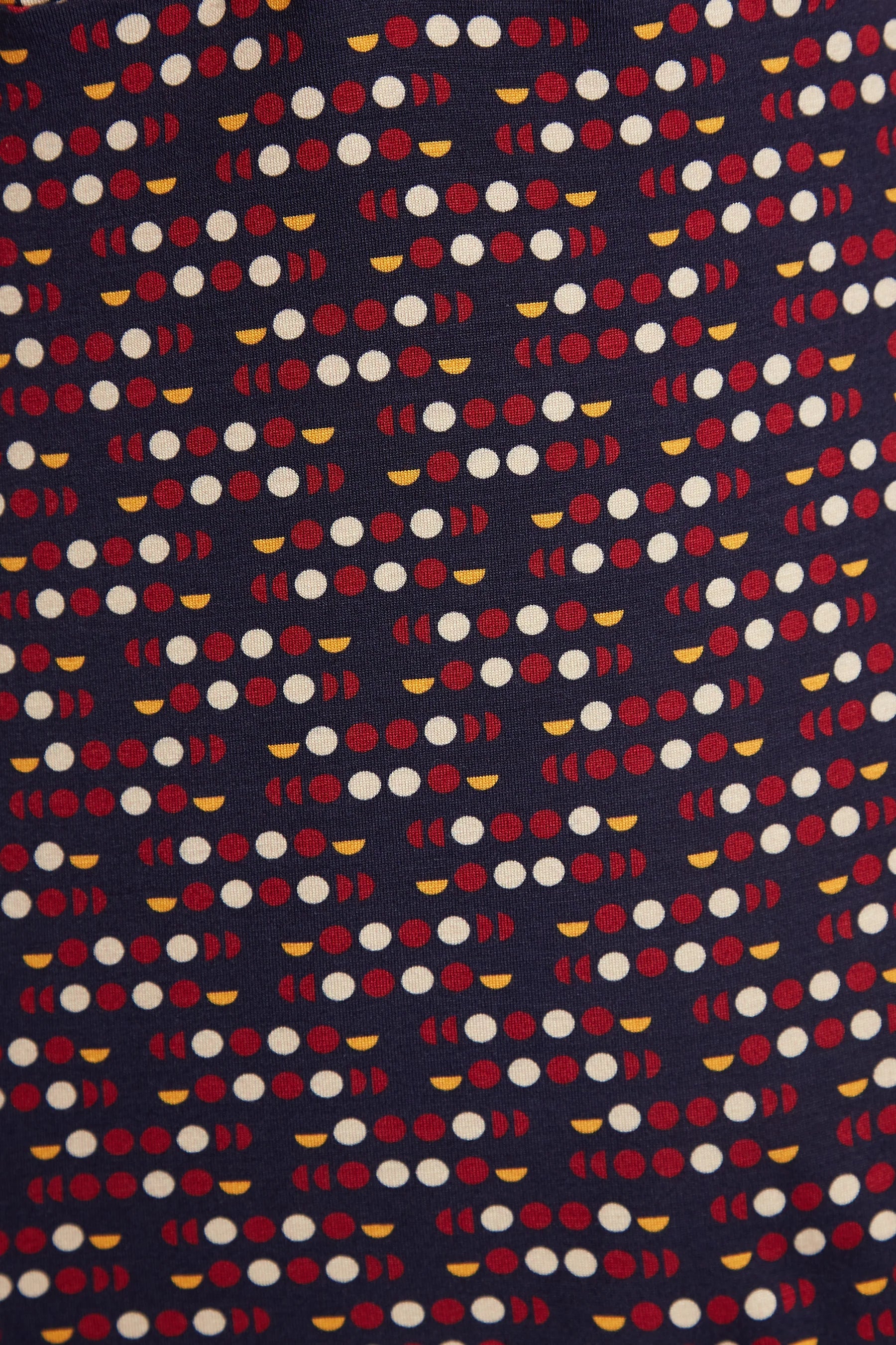 Jona Retro Dots Print Long Sleeve Mini Dress - Image 9