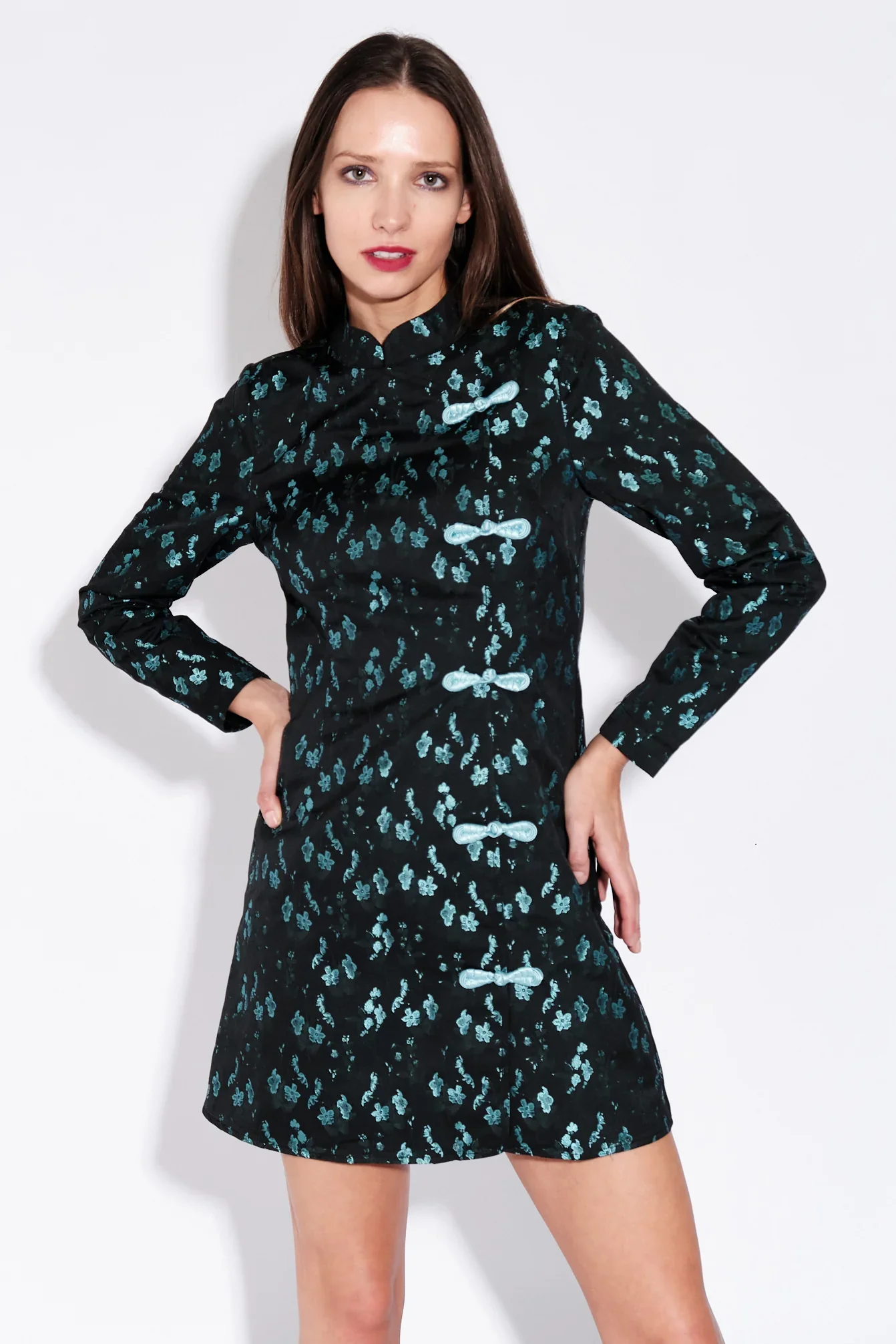 Jun Shanghai Brocade Mini Dress - Image 6