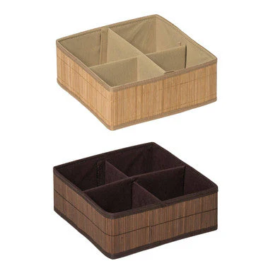 Kankyo 4 Sections Dark Brown Storage Box - Image 2
