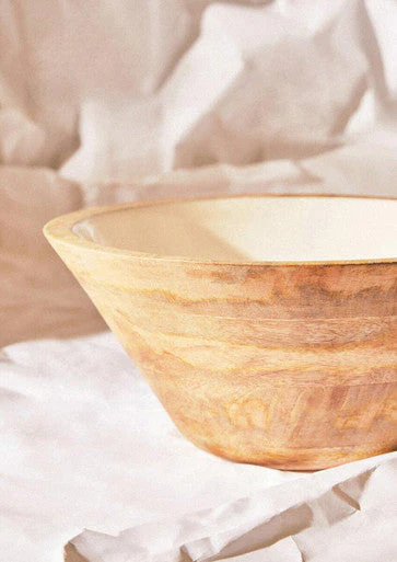 Kara Mango Wood Medium Tapered Bowl - Image 4