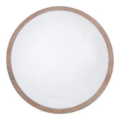 Kara Mango Wood Round Serving Bowl - Image 4