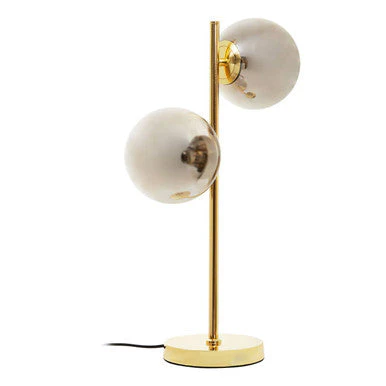 Karter Silver Glass With Gold Finish Table Lamp - Image 2
