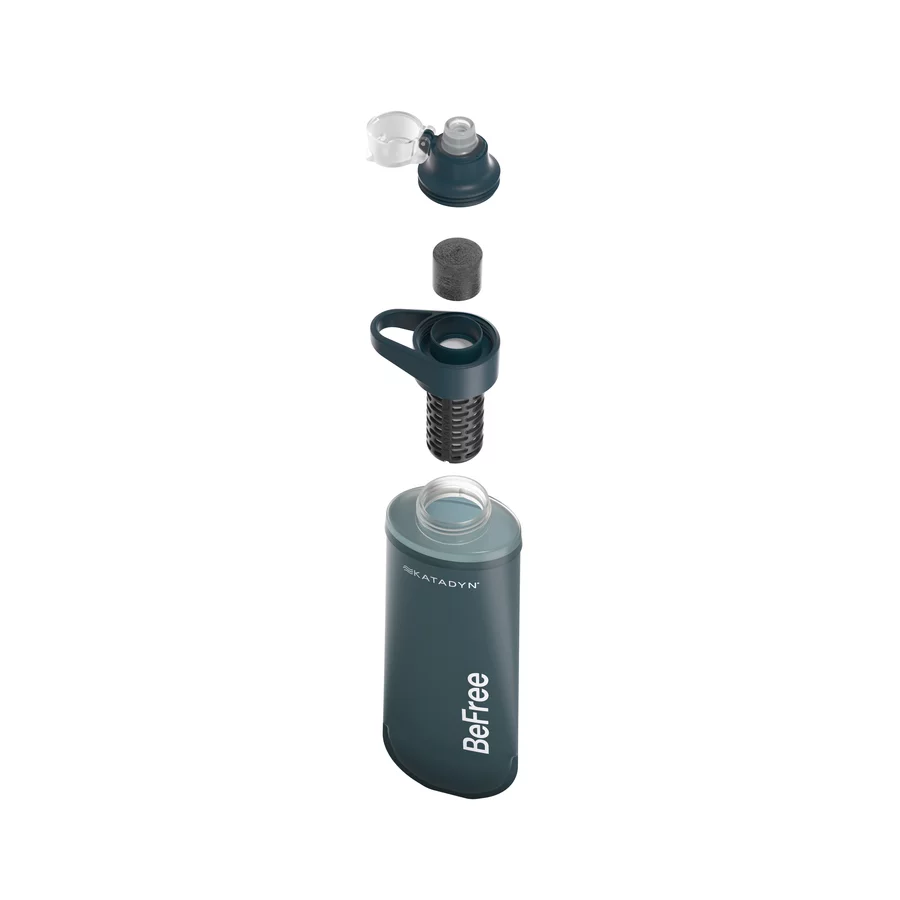 Katadyn BeFree Activated Carbon 0.5L Filter Bottle (Slate Blue) - Image 2