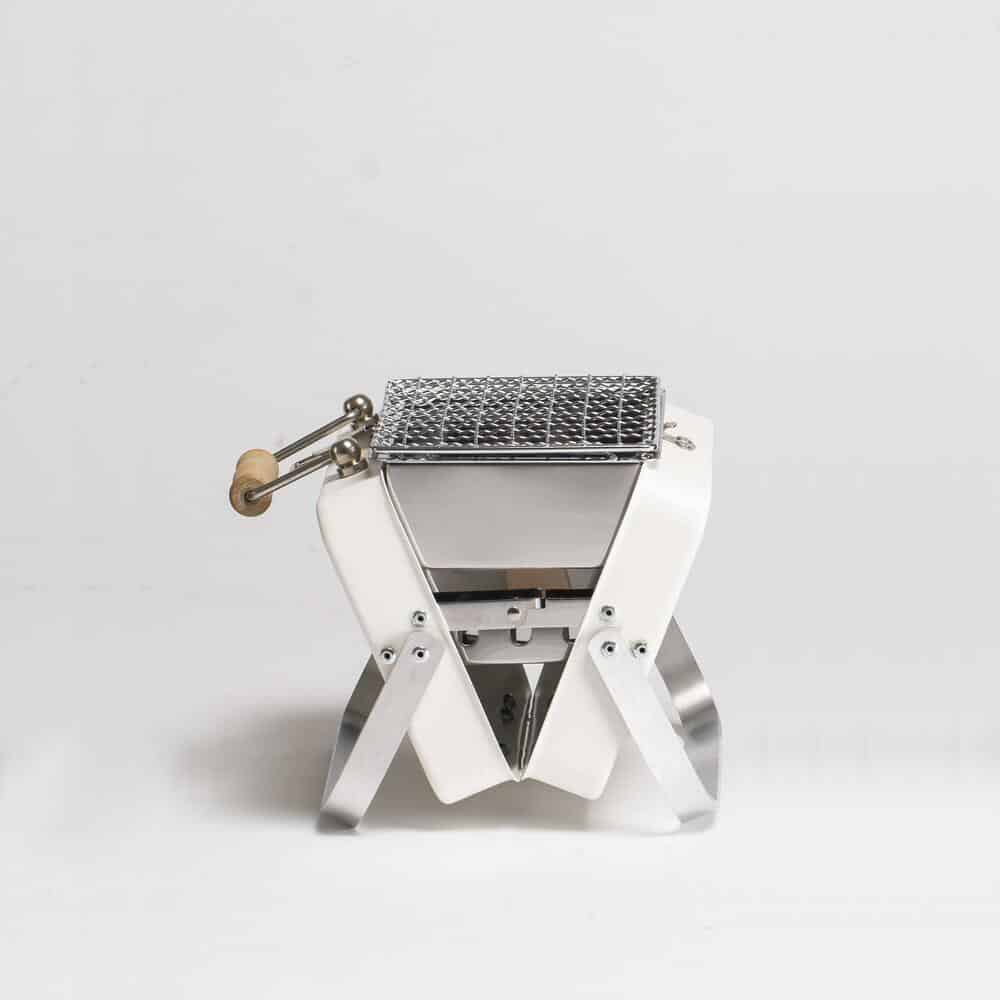 Kenluck Mini Grill / BBQ – Athena Matte White - Image 2