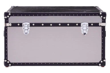 Kensington Townhouse Black And White Genuine Cowhide Storage Trunk - Image 2
