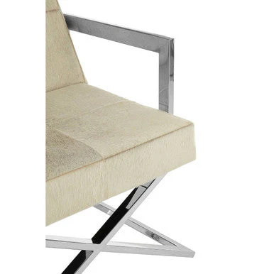 Kensington Townhouse Genuine Grey Leather Chair - Image 8