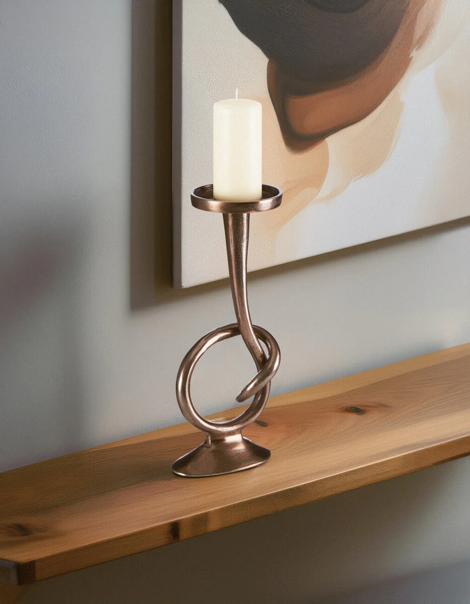 Kensington Townhouse Twist Bronze Candle Holder - Image 3