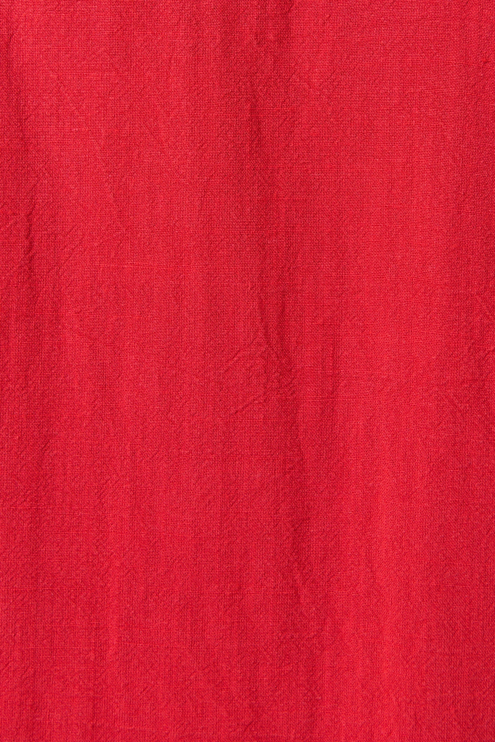 Kit Linen Mix 2 Pocket Short Sleeve Shirt- Red - Image 5