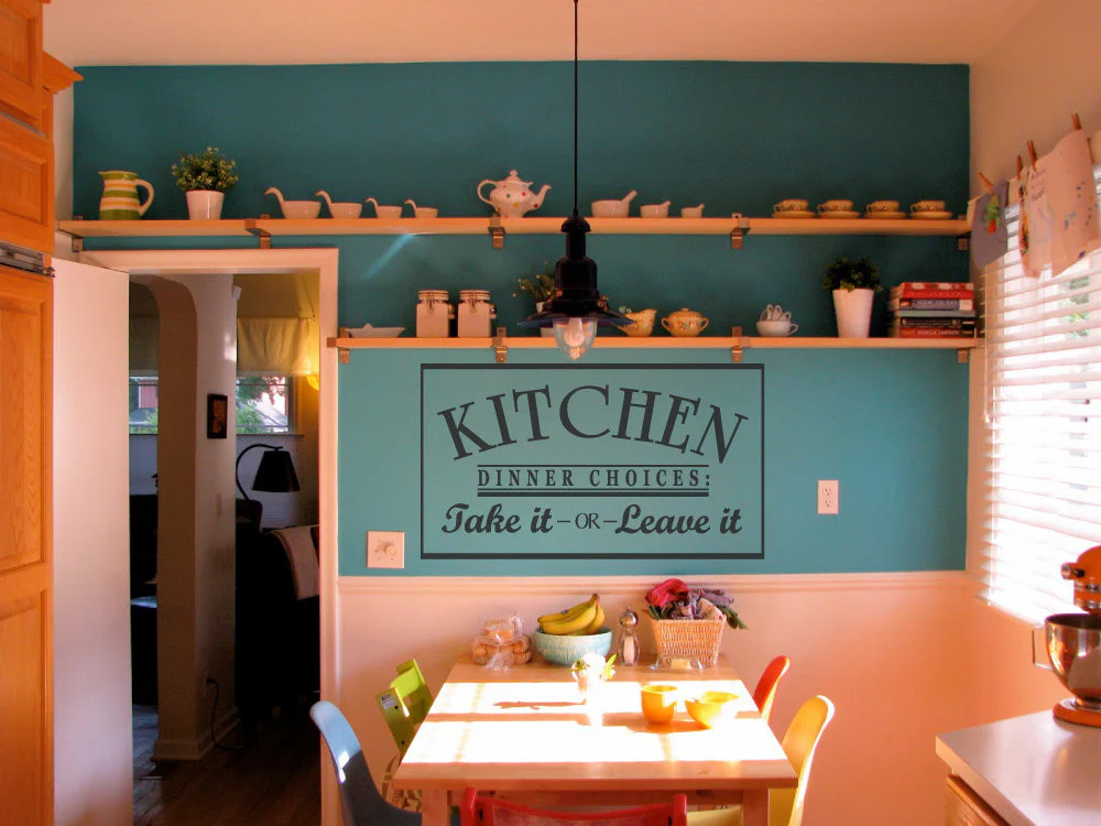 Kitchen Dinner Choices Wall Sticker – Funny Wall Decor for Kitchen or Cafe - Image 4